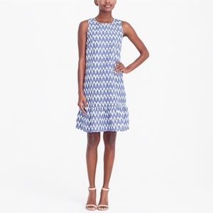 J. Crew Printed Sleeveless Bow-Back Dress